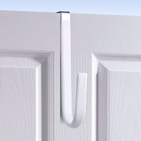 Door with an over the door hook attached at the top